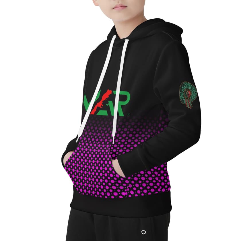 Sweat à capuche MAR étoile Morocco Noir pour enfant