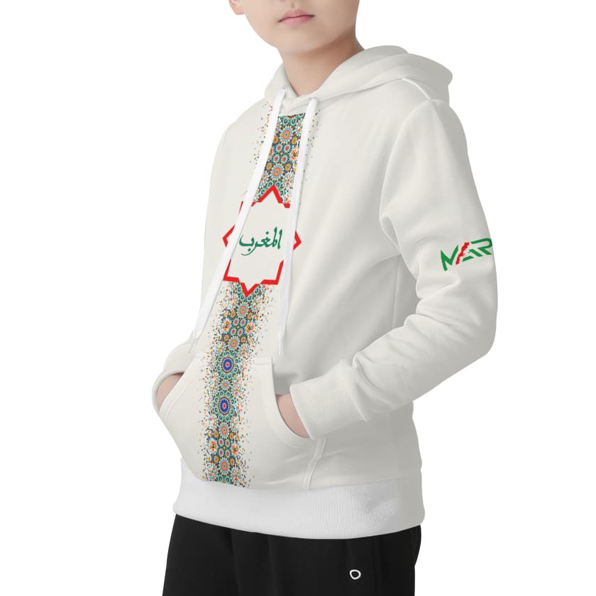 Sweat à Capuche Maroc élégant pour enfant Unisexe zellige