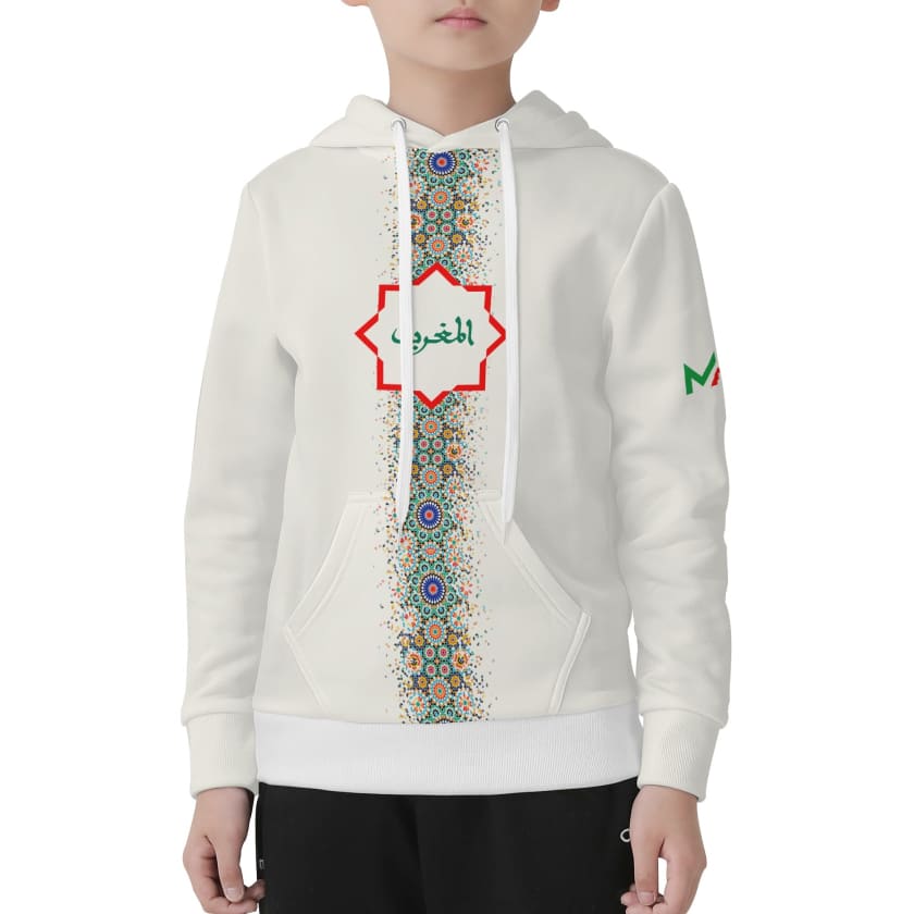 Sweat à Capuche Maroc élégant pour enfant Unisexe zellige