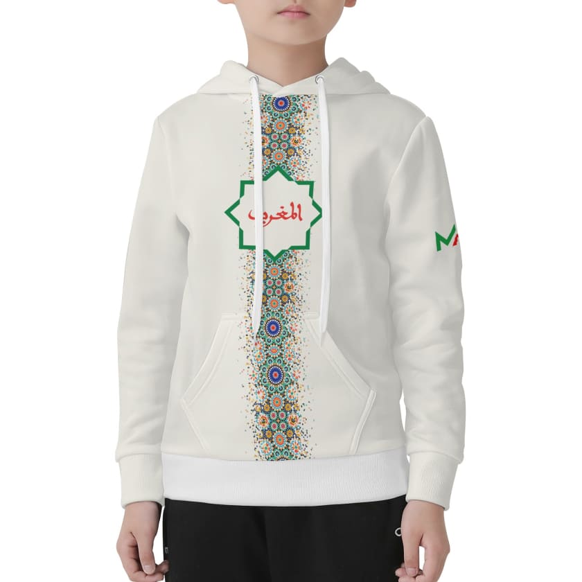 Sweat à Capuche Maroc pour enfant Unisexe zellige