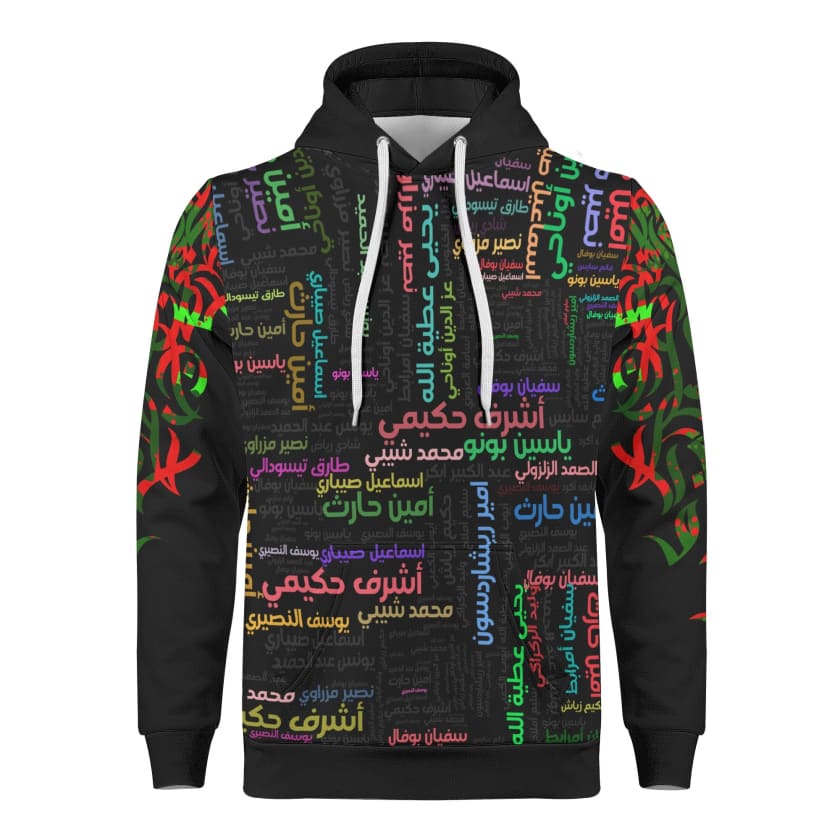 Sweat à capuche Noir Héritage et Fierté Hommage à lÉquipe