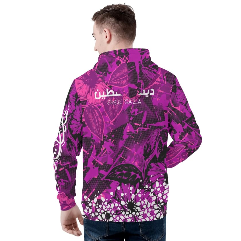 Sweat à Capuche Palestine rose