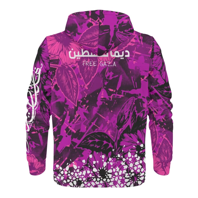 Sweat à Capuche Palestine rose