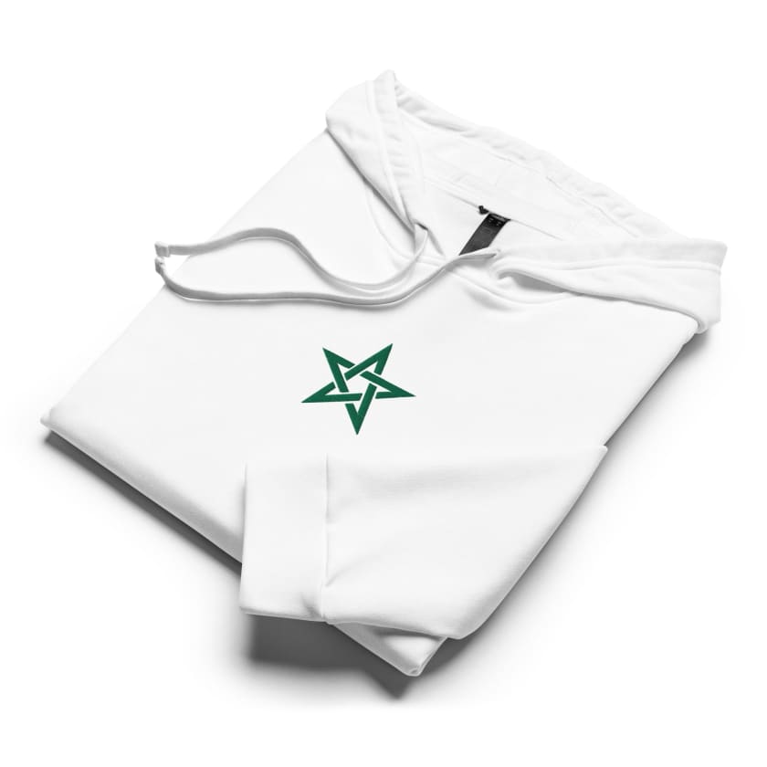 Sweat à capuche polaire Adidas avec étoile Maroc verte brodé