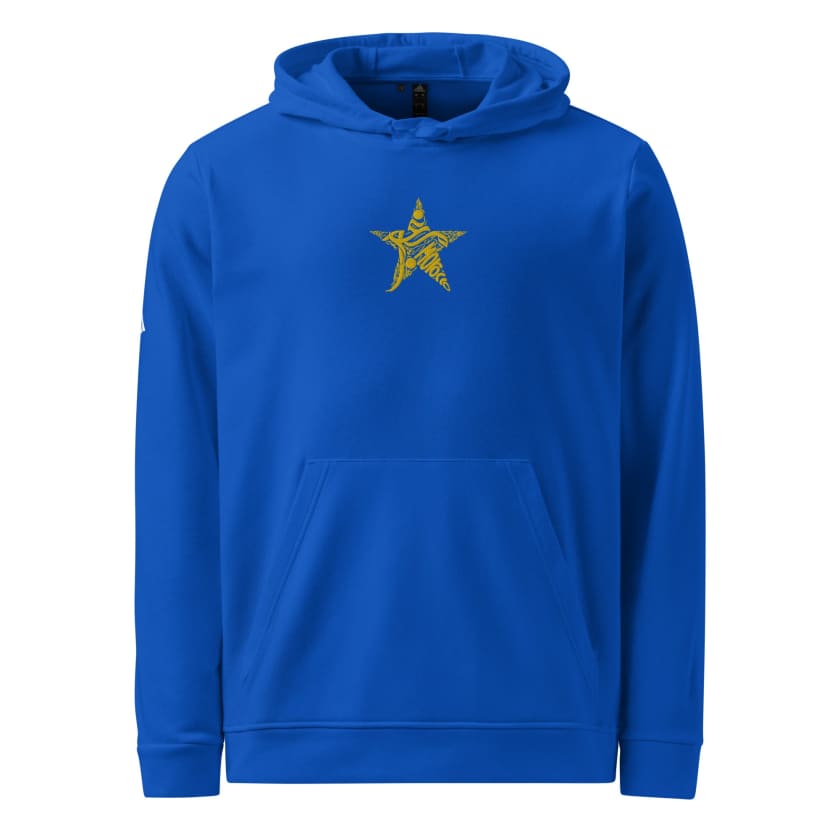 Sweat à capuche polaire Adidas bleu Morocco star