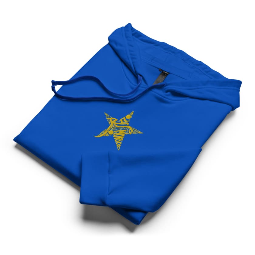Sweat à capuche polaire Adidas bleu Morocco star