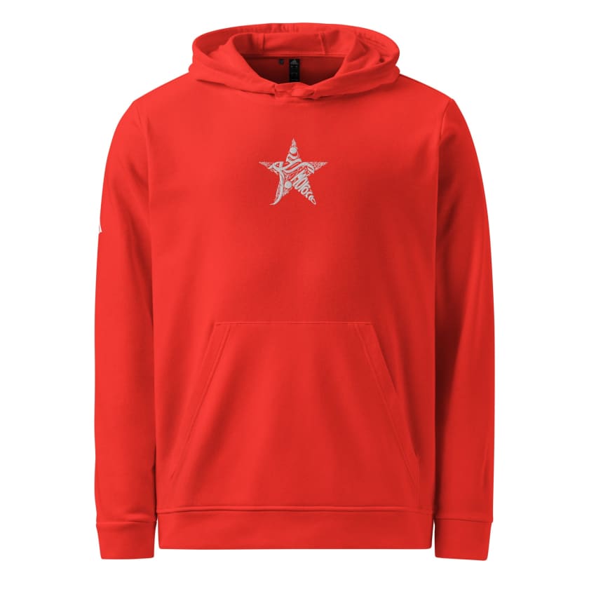 Sweat à capuche polaire Adidas rouge Morocco star brodé