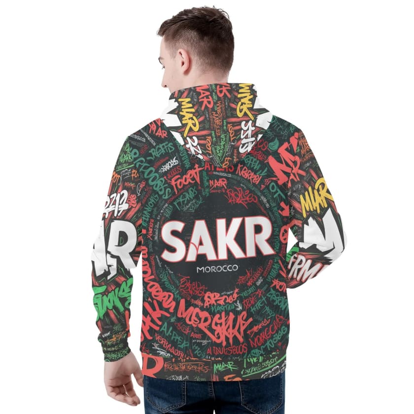 Sweat à Capuche Regal Eagle graffiti