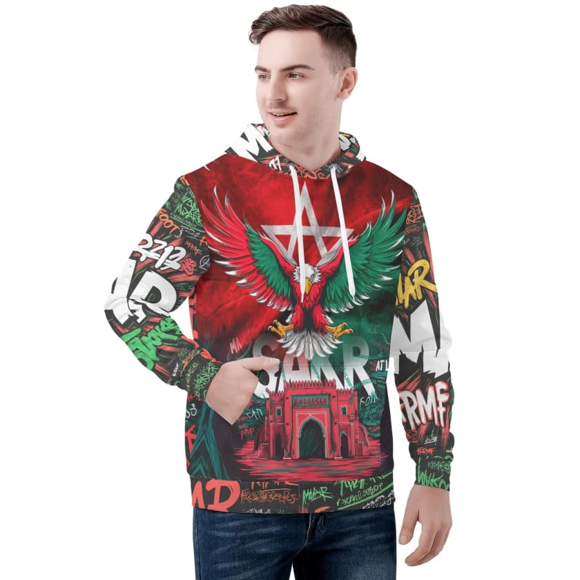 Sweat à Capuche Regal Eagle graffiti