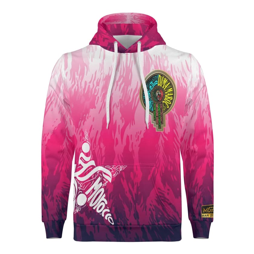 Sweat à Capuche Rose Morocco