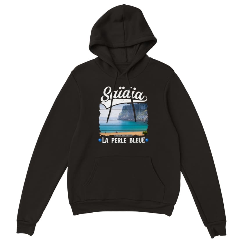 Sweat à capuche saïdia ville maroc La perle bleu unisexe