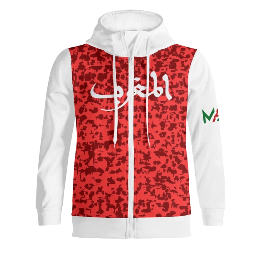 Sweat à capuche Streetwear ALMAGHRIB Col roulé zippé