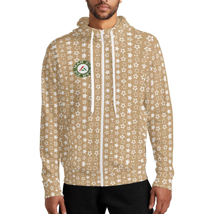 Sweat à capuche Streetwear MAR étoiles