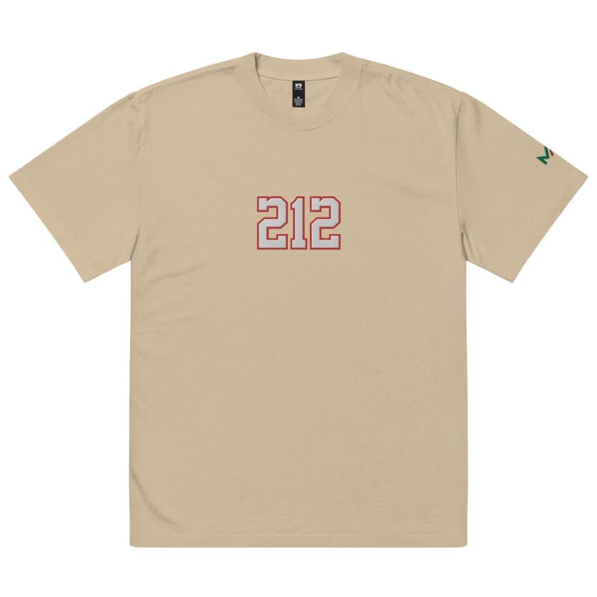 T-shirt 212 Brodé oversize délavé