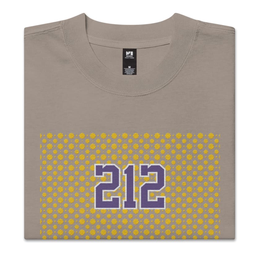 T-shirt 212 Fond Mosaïque Gold brodé oversize