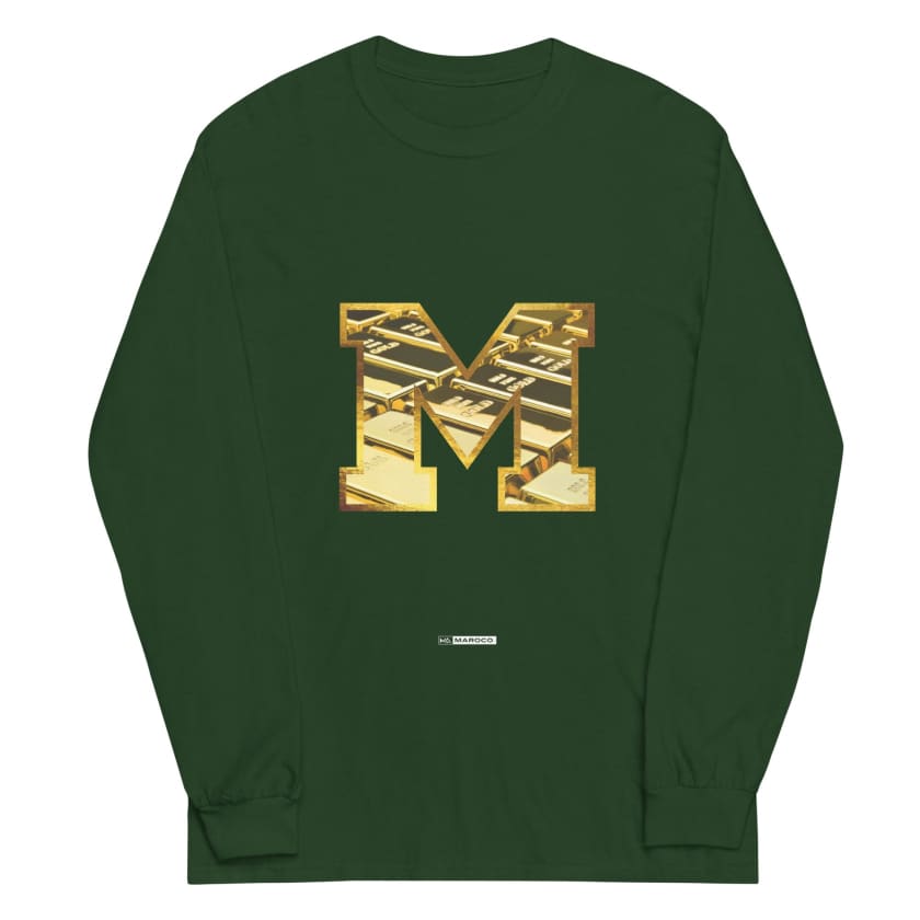 T-shirt à manches longues M Gold Unisexe