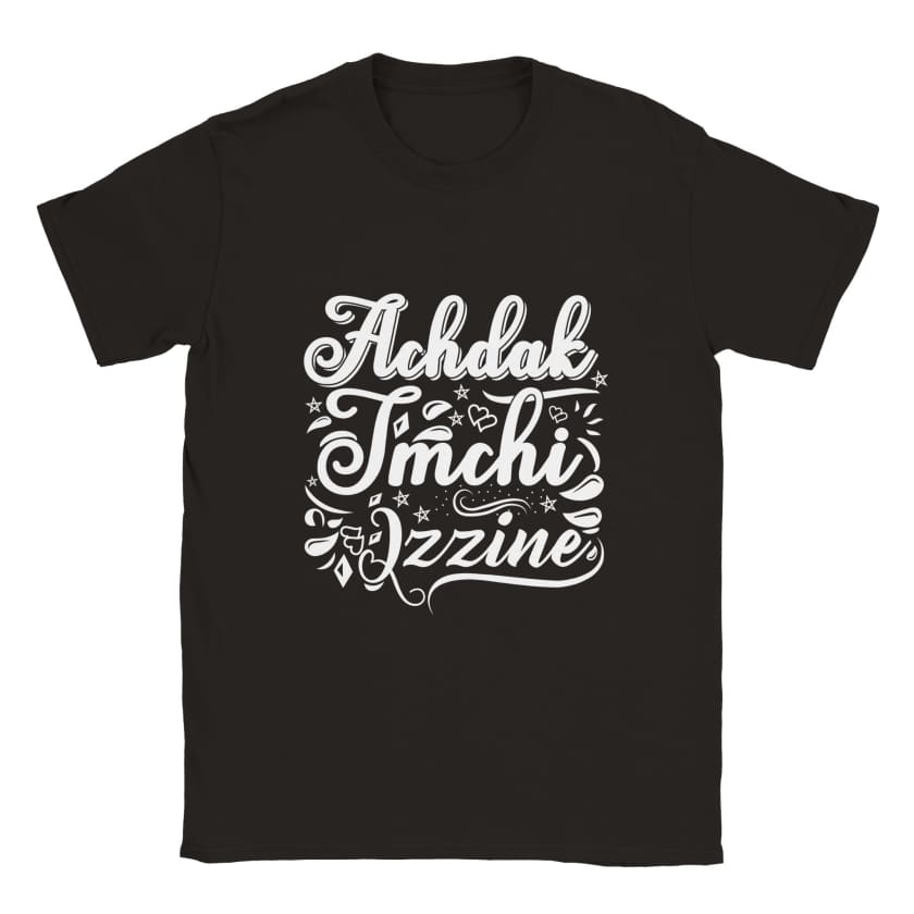 T-shirt Achdak tmchi lzzine unisexe