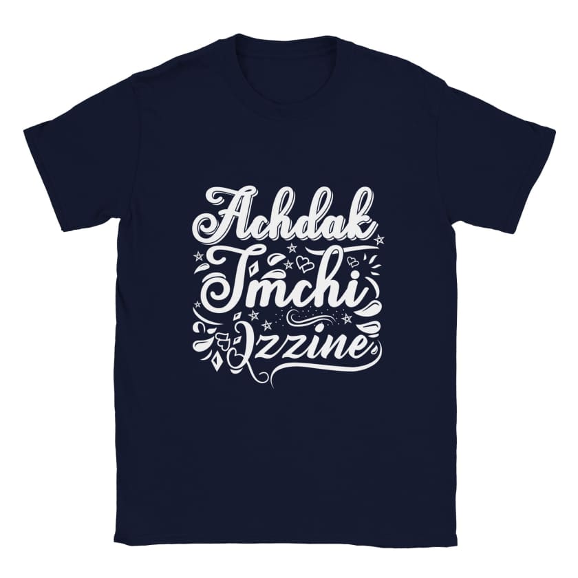 T-shirt Achdak tmchi lzzine unisexe