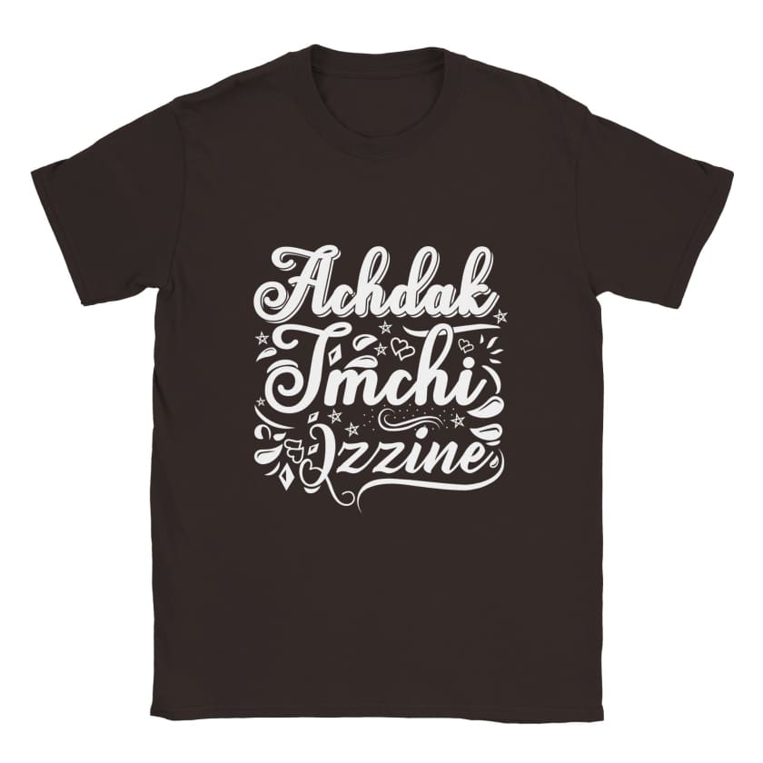 T-shirt Achdak tmchi lzzine unisexe