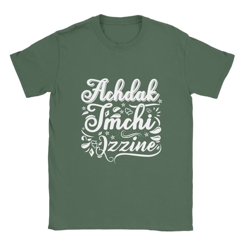 T-shirt Achdak tmchi lzzine unisexe
