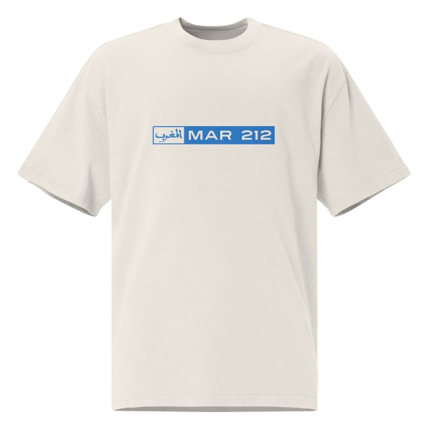 T-shirt Almaghrib MAR 212 Brodé oversize unisexe
