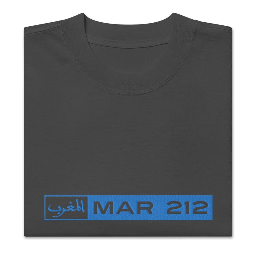 T-shirt Almaghrib MAR 212 Brodé oversize unisexe