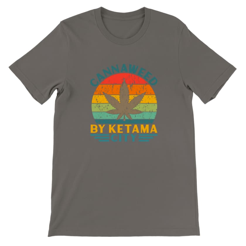 T-shirt Cannaweed By Ketama City l3echba - Asphalte / S - 