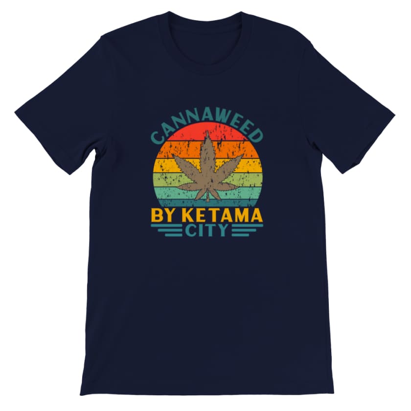 T-shirt Cannaweed By Ketama City l3echba - Bleu marine / S -