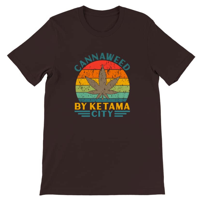 T-shirt Cannaweed By Ketama City l3echba - Marron / S - 