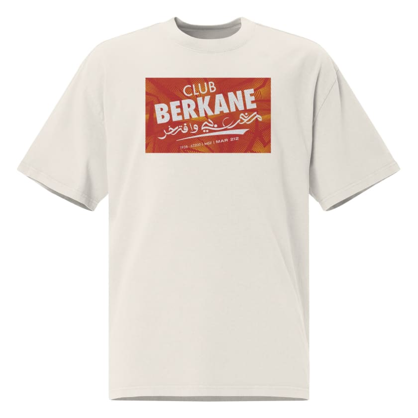 T-shirt Club Berkane oversize Brodé