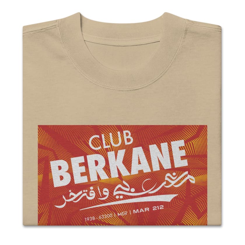 T-shirt Club Berkane oversize Brodé