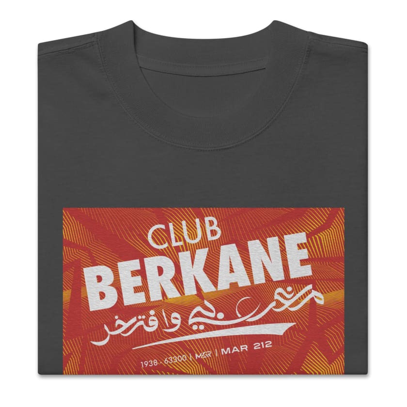 T-shirt Club Berkane oversize Brodé