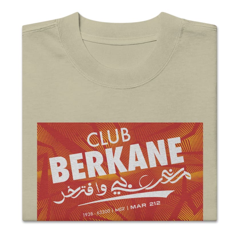 T-shirt Club Berkane oversize Brodé