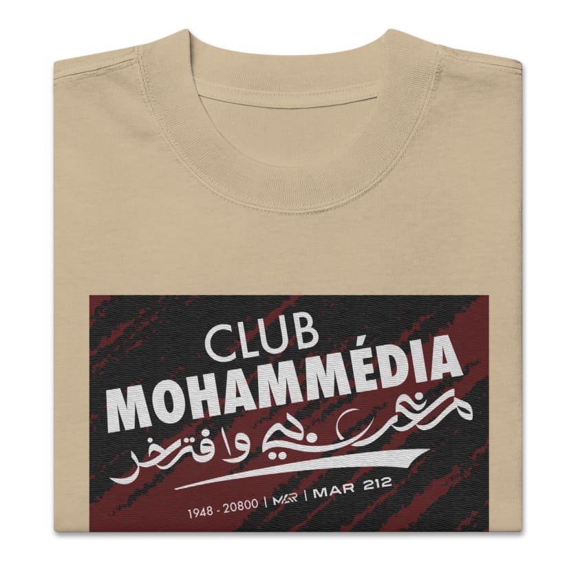T-shirt Club Mohammédia oversize brodé
