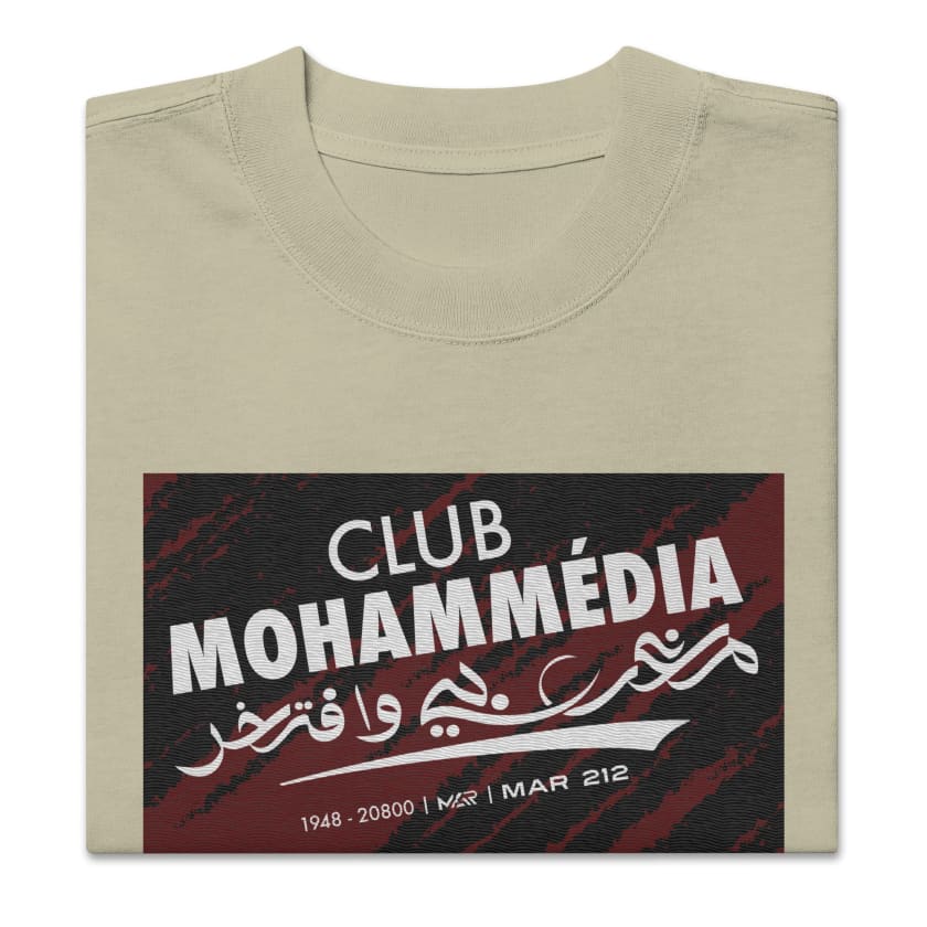 T-shirt Club Mohammédia oversize brodé