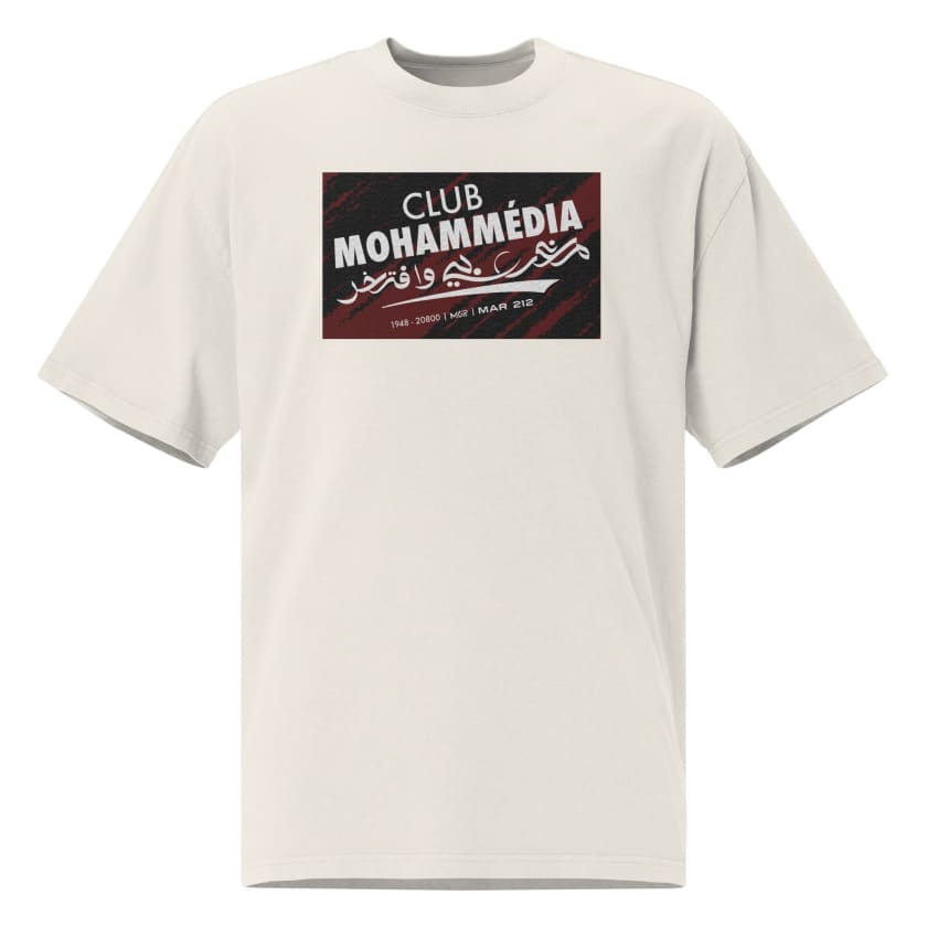 T-shirt Club Mohammédia oversize brodé