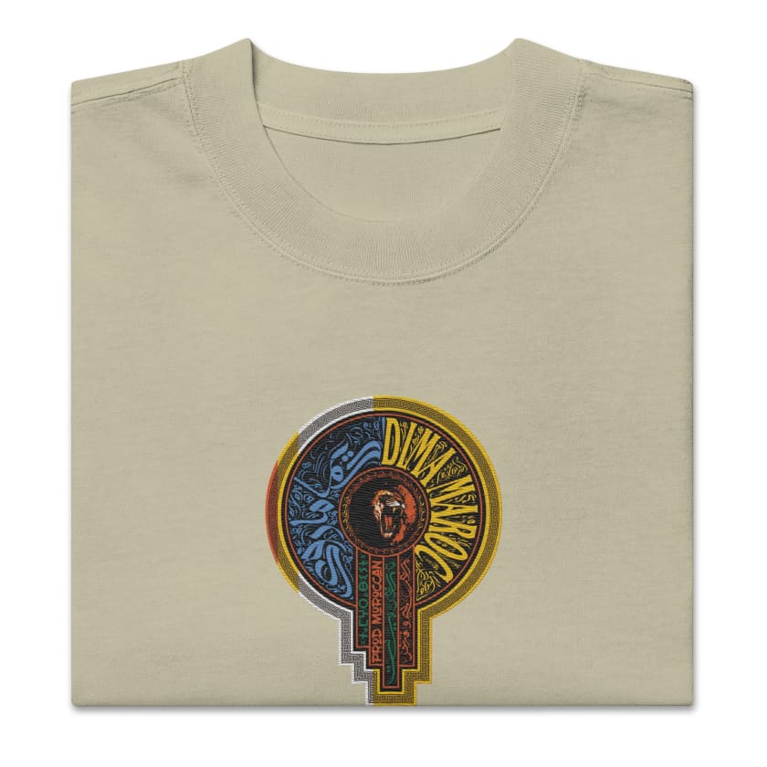 T-shirt DIMA MAROC oversize délavé brodé