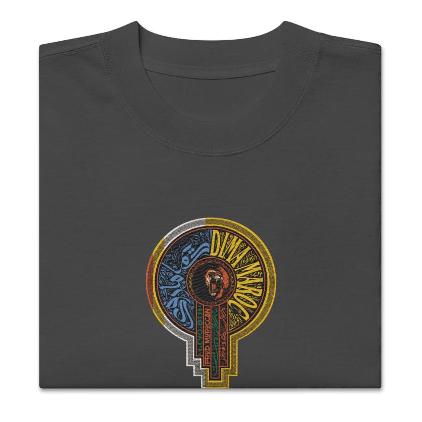 T-shirt DIMA MAROC oversize délavé brodé