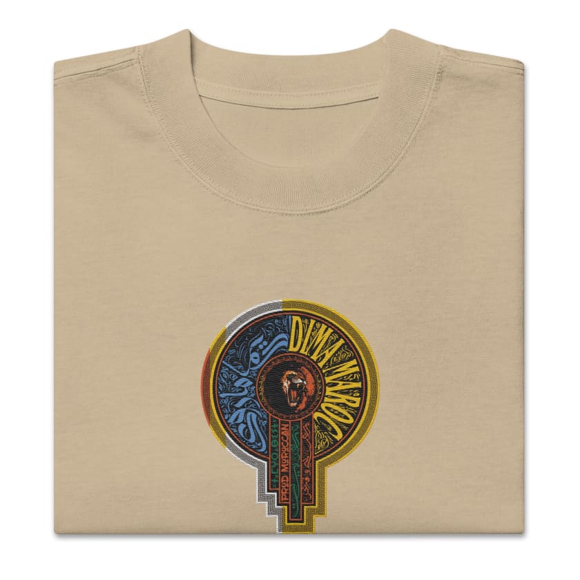 T-shirt DIMA MAROC oversize délavé brodé