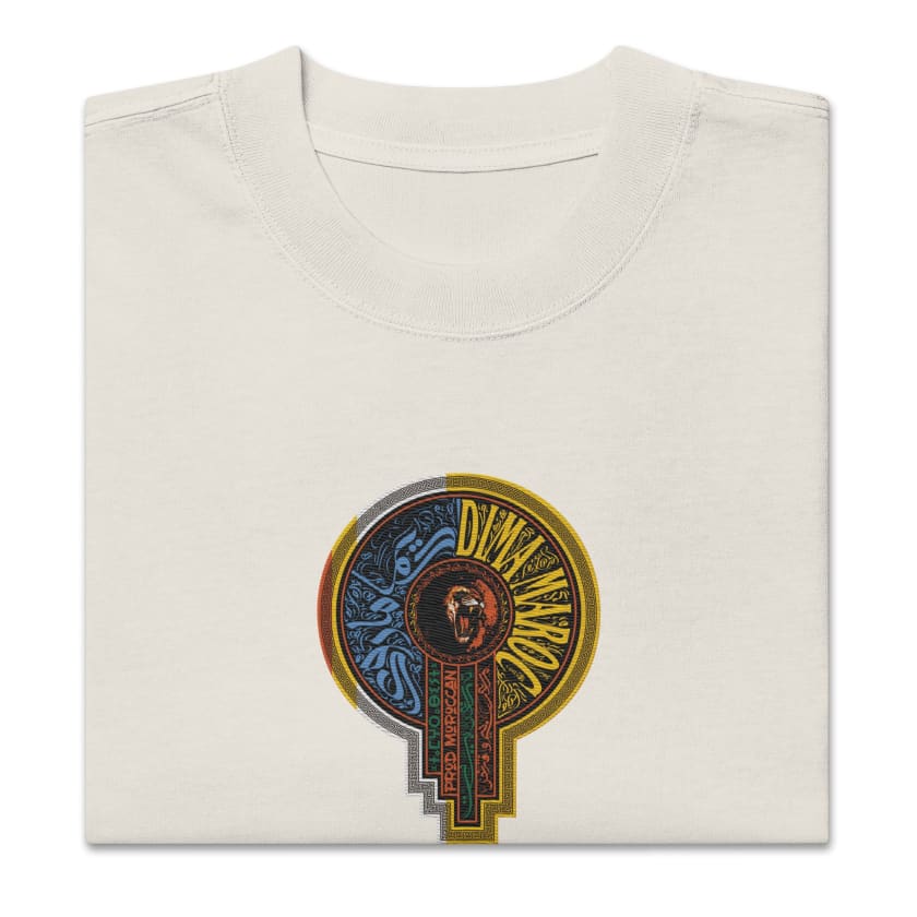 T-shirt DIMA MAROC oversize délavé brodé