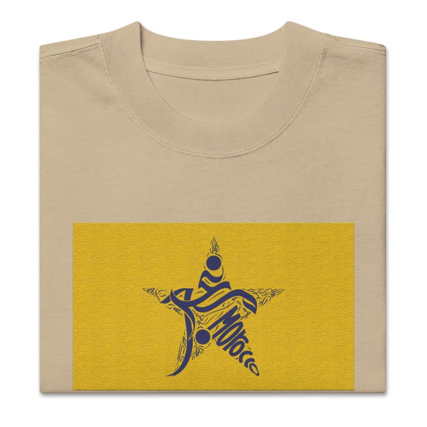 T-shirt drapeau Maroc oversize