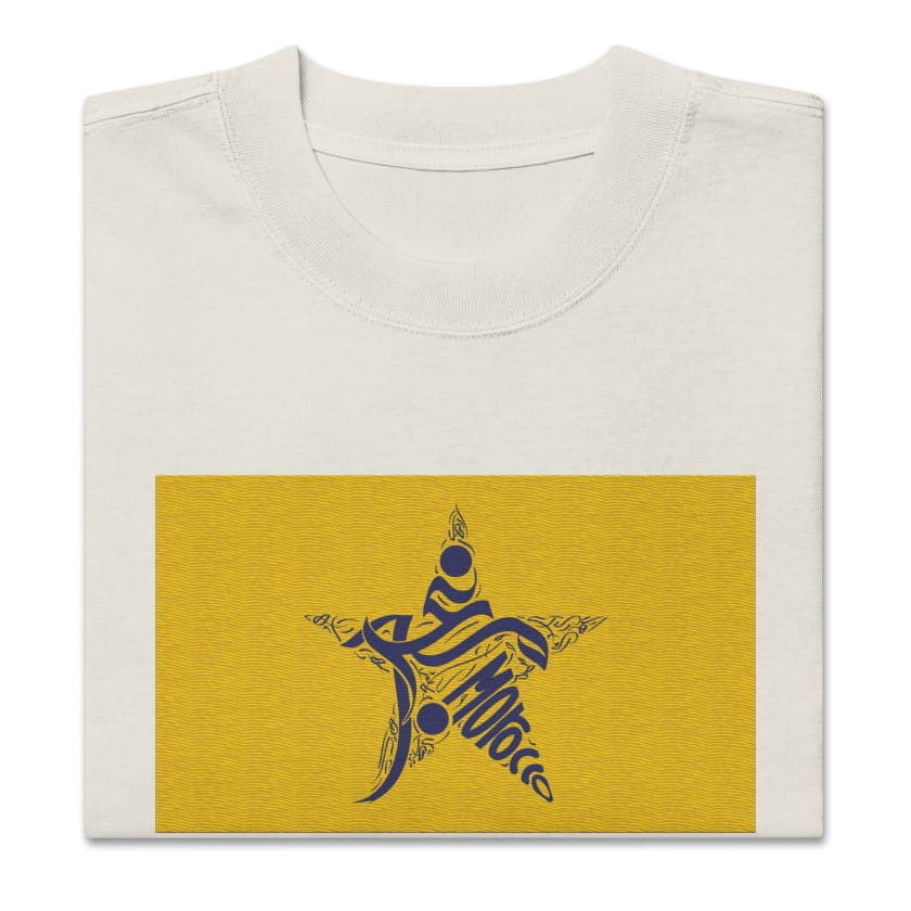 T-shirt drapeau Maroc oversize