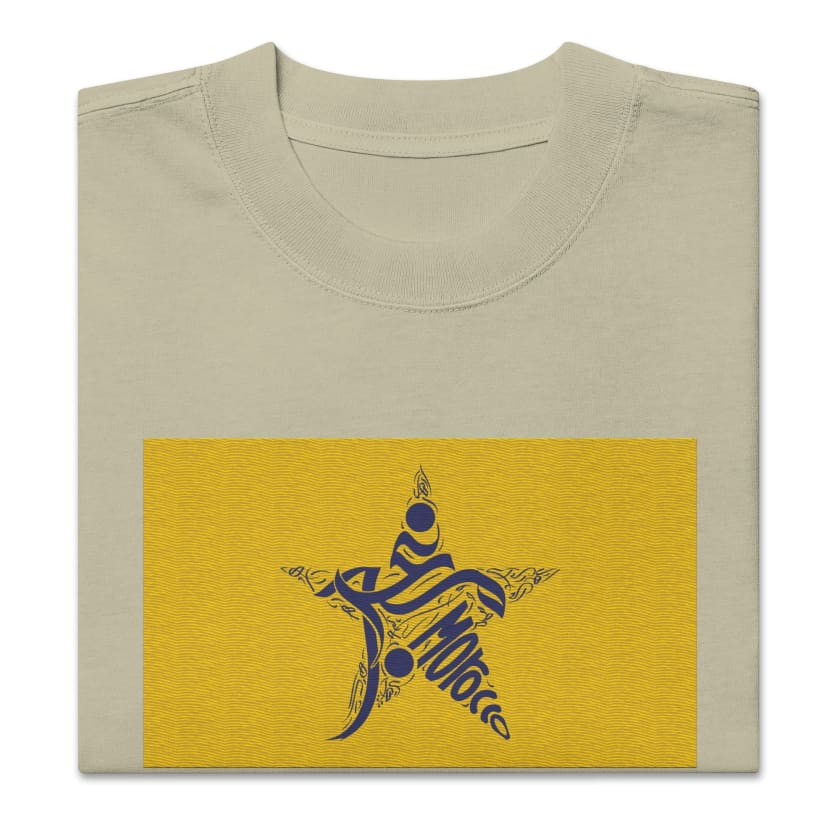 T-shirt drapeau Maroc oversize