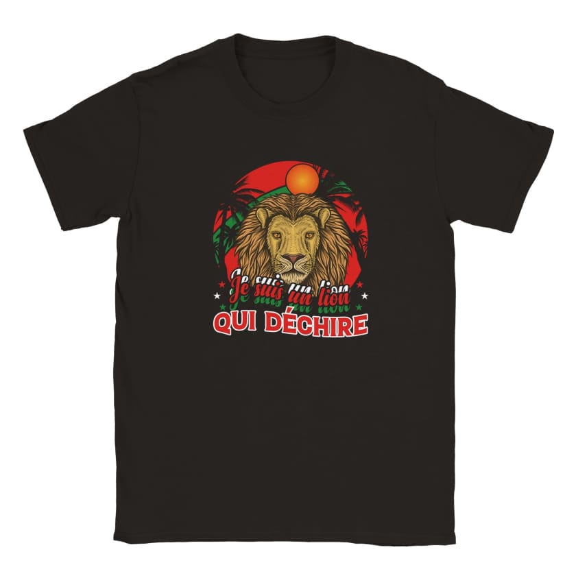 T-shirt Lion qui déchire enfant unisexe