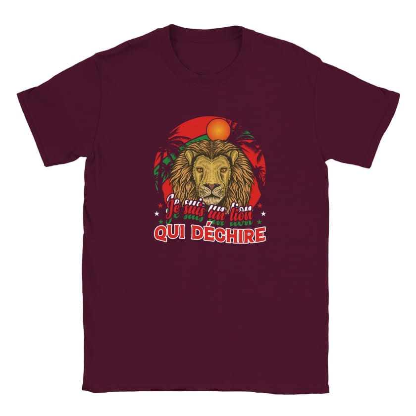 T-shirt Lion qui déchire enfant unisexe