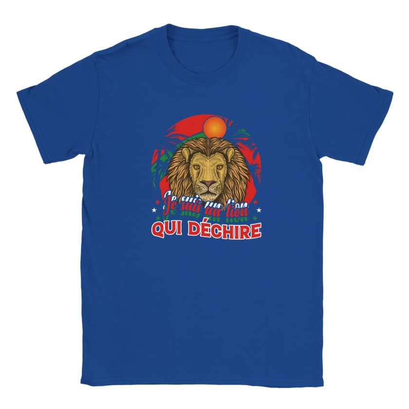T-shirt Lion qui déchire enfant unisexe