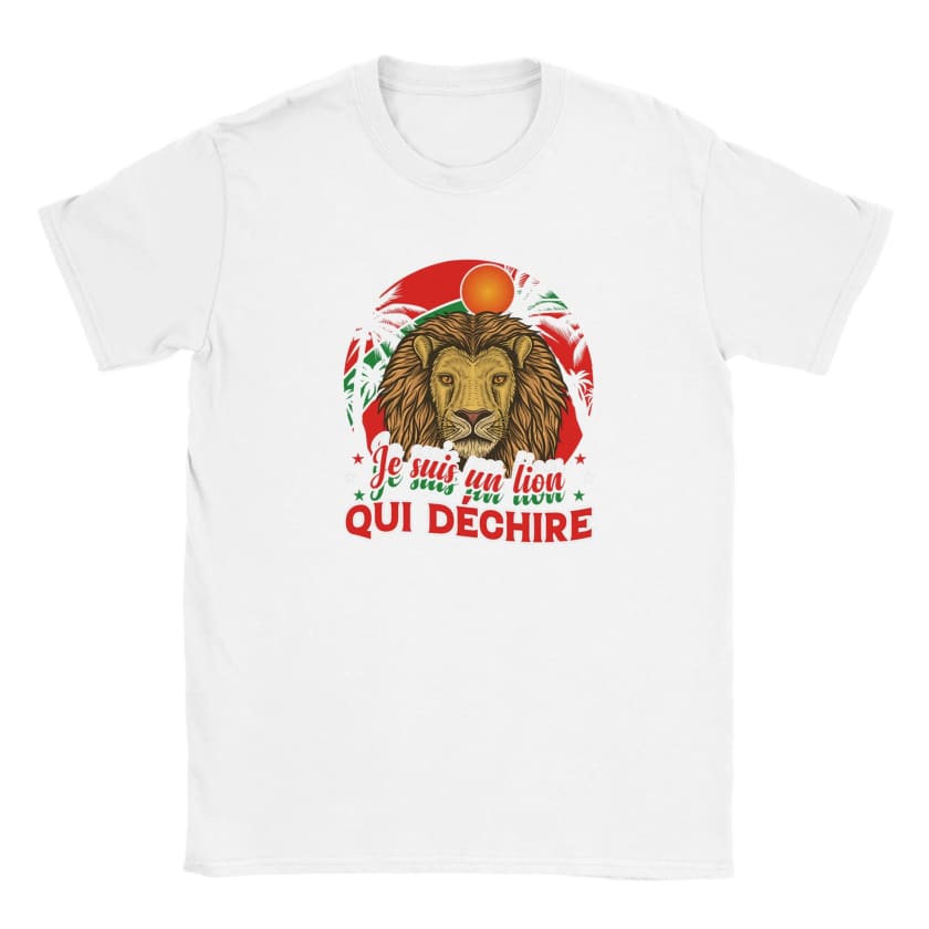 T-shirt Lion qui déchire enfant unisexe