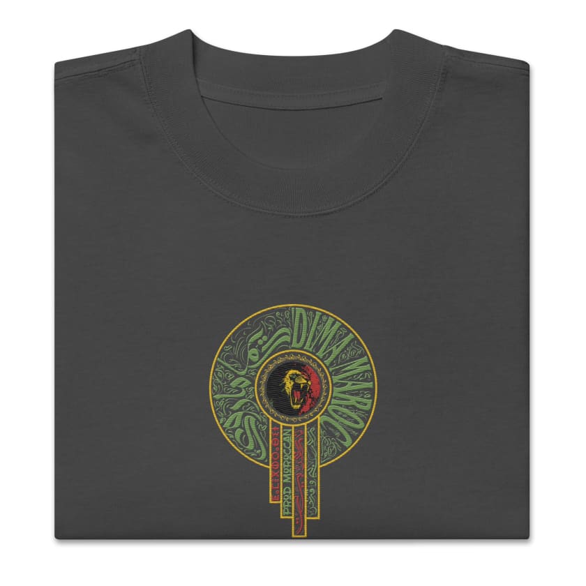 T-shirt Logo dima Maroc design original brodé oversize