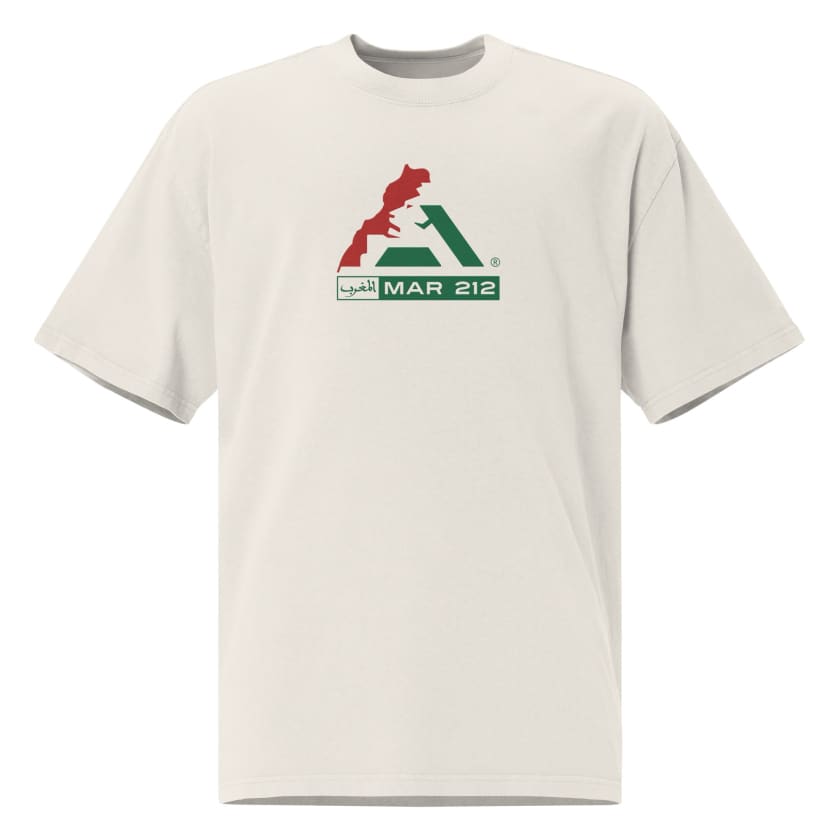 T-shirt MAR 212 Almaghrib Brodé oversize délavé
