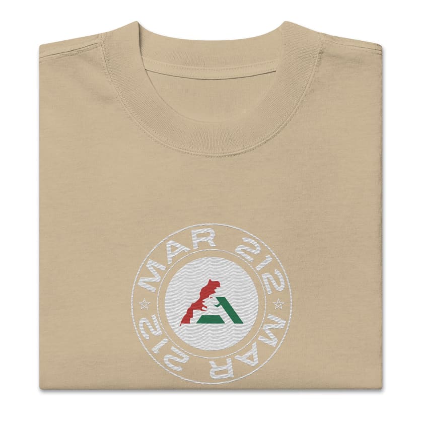 T-shirt MAR 212 brodé oversize délavé